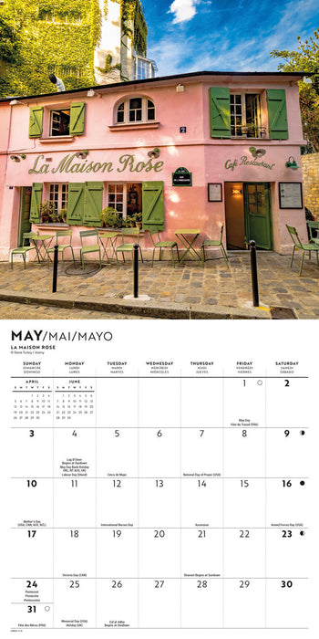 Parisian Lifestyle 2026 Mini Wall Calendar