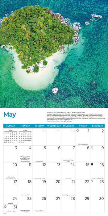 Islands 2026 Square Wall Calendar