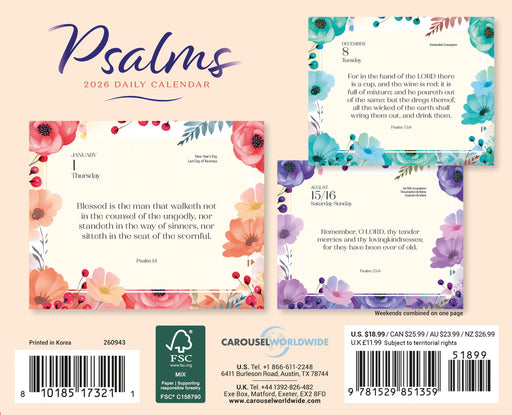 Psalms 2026 Page-A-Day Calendar