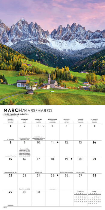 Italy 2026 Mini Wall Calendar