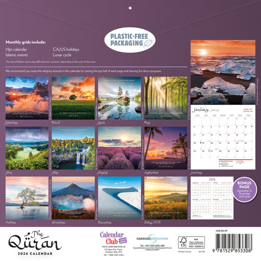 The Quran 2026 Square Wall Calendar (Online Exclusive)