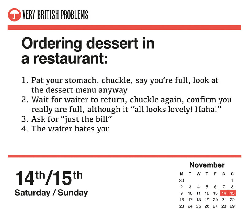 Very British Problems 2026 Page-A-Day Calendar