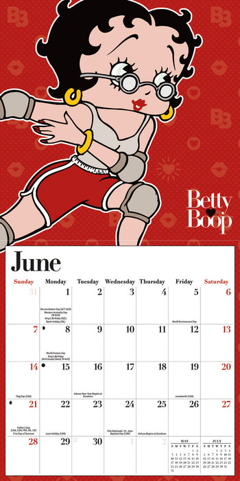 Betty Boop 2026 Mini Wall Calendar