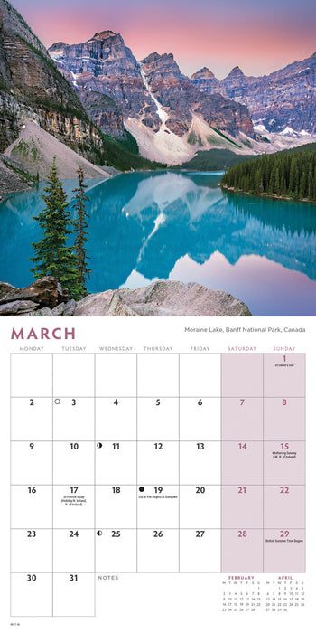Most Beautiful Places On Earth 2026 Mini Wall Calendar
