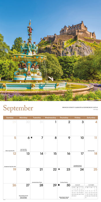 Scotland 2027 Square Wall Calendar