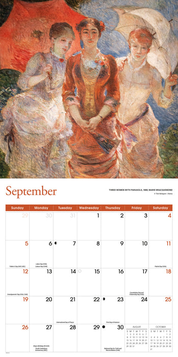 Impressionist 2027 Square Wall Calendar