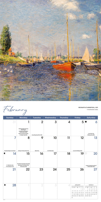 Monet 2027 Square Wall Calendar