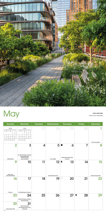 New York 2027 Square Wall Calendar