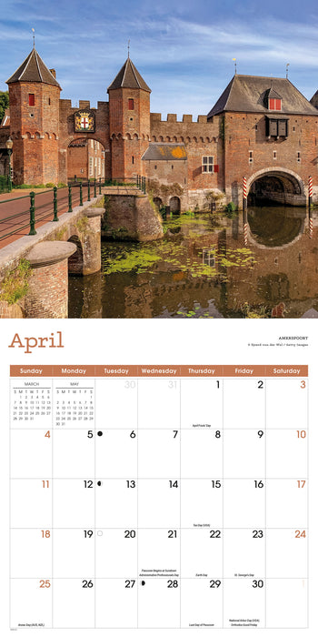 The Netherlands 2027 Square Wall Calendar