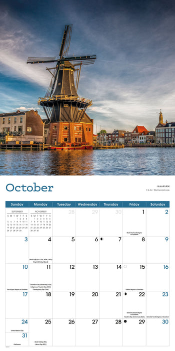 The Netherlands 2027 Square Wall Calendar