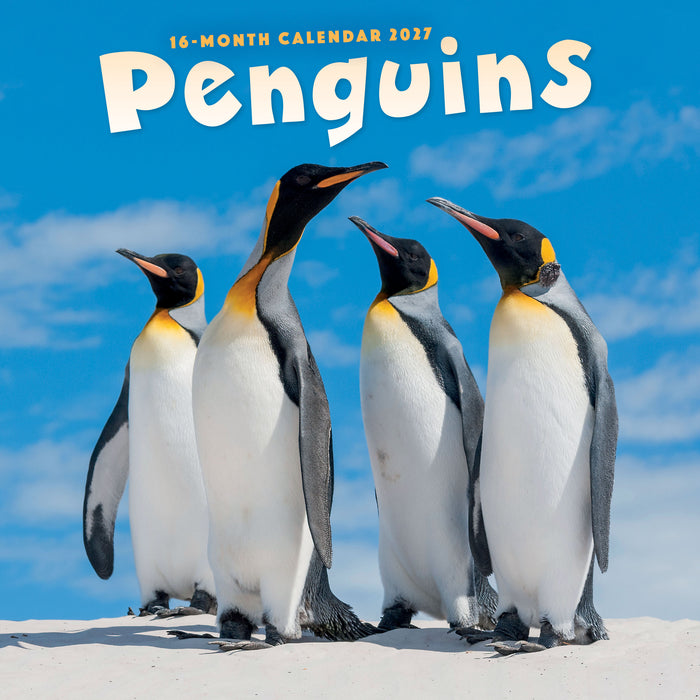 Penguins 2027 Square Wall Calendar