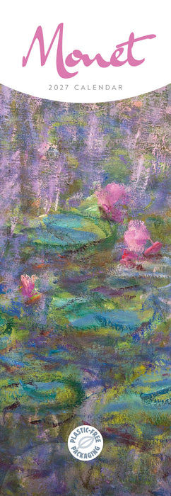 Monet Claude 2027 Slimline Wall Calendar