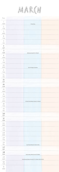 You Me and Us 2027 Slimline Wall Calendar