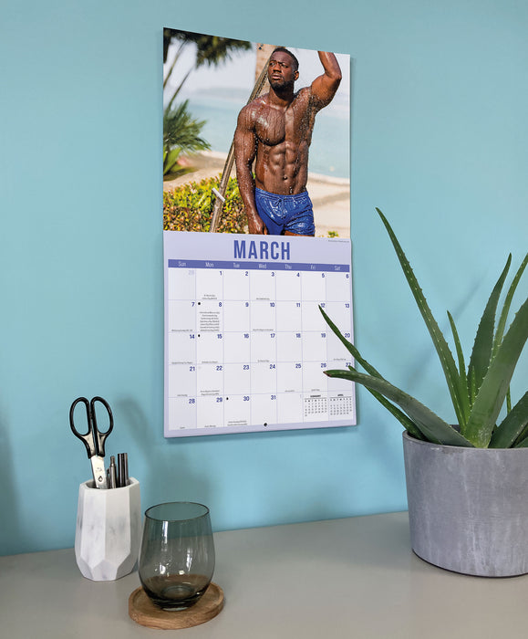 Hunks in Trunks 2027 Square Wall Calendar