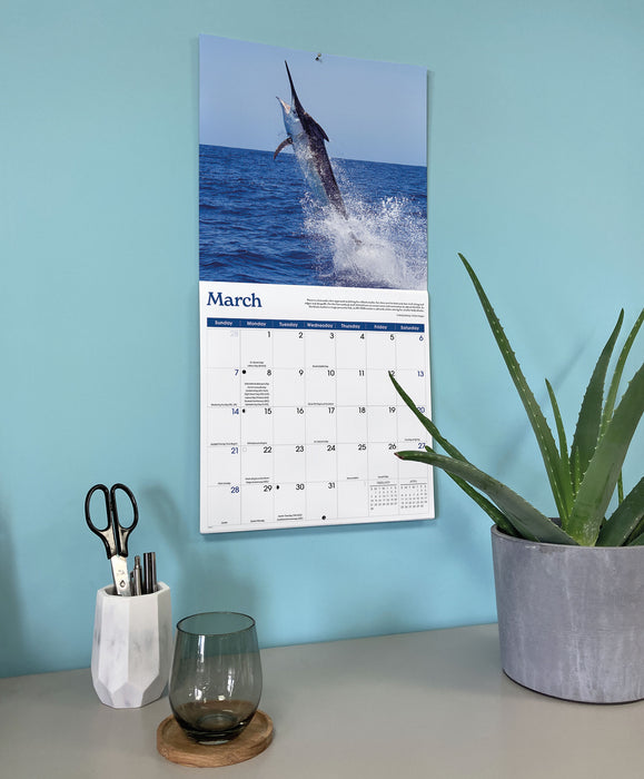 Gone Fishing 2027 Square Wall Calendar