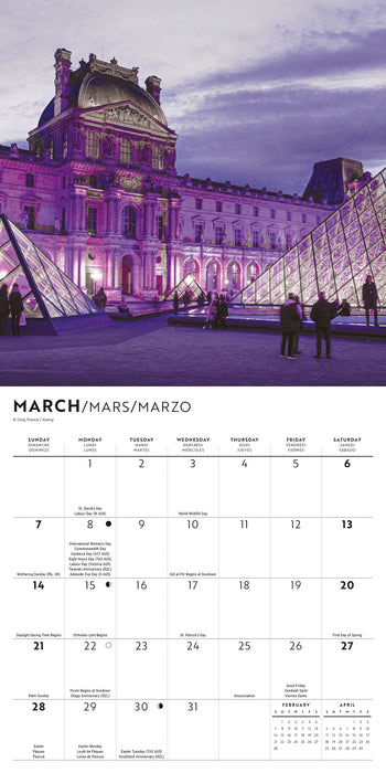 Paris Lux 2027 Mini Wall Calendar
