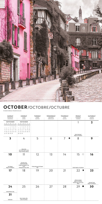 Paris Lux 2027 Mini Wall Calendar