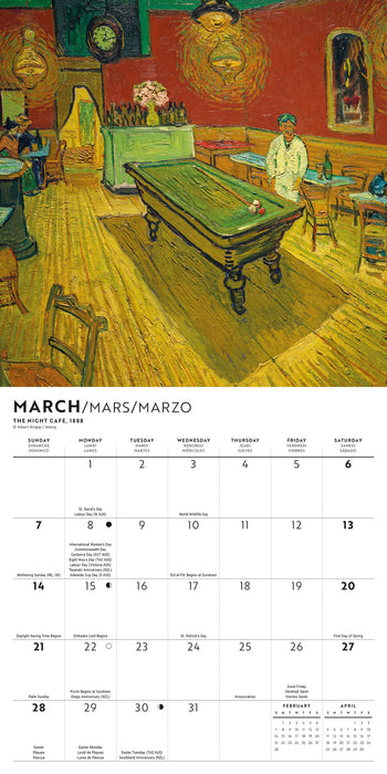 Van Gogh 2027 Mini Wall Calendar