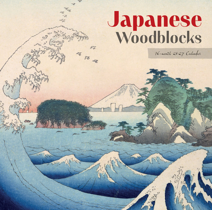 Japanese Woodblocks 2027 Square Wall Calendar