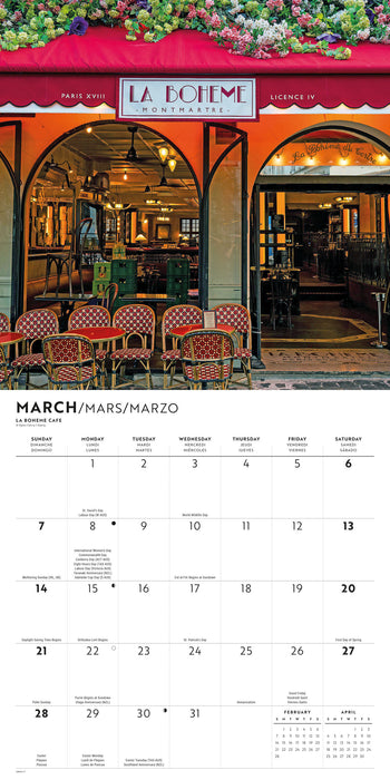 A Parisian Lifestyle 2027 Square Wall Calendar