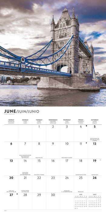 London Lux 2027 Square Wall Calendar