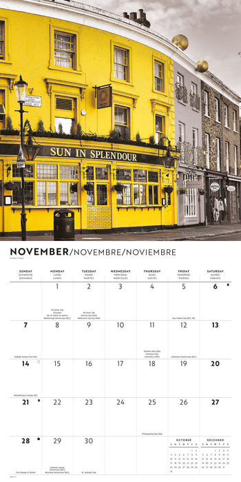 London Lux 2027 Square Wall Calendar