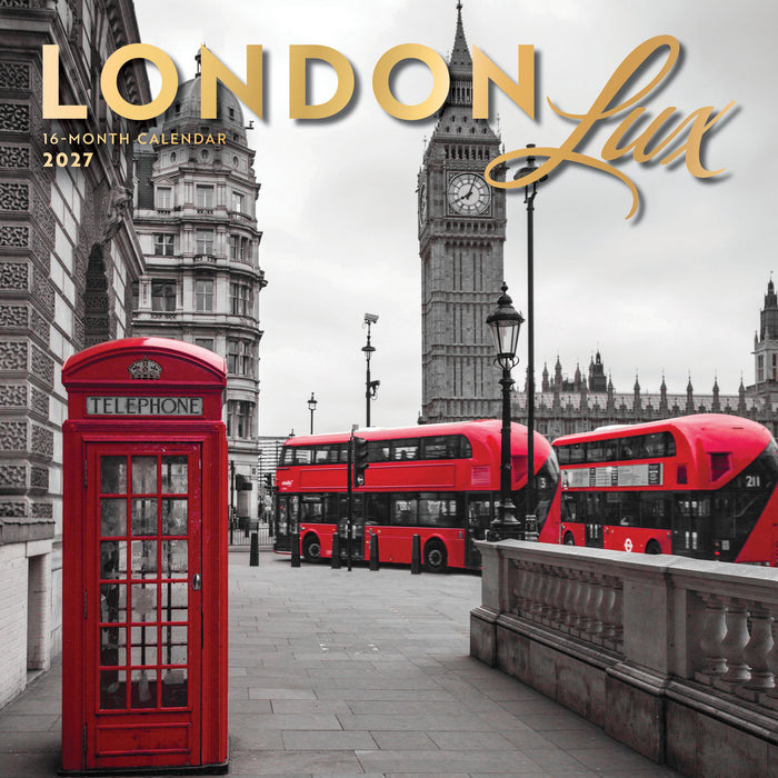London Lux 2027 Square Wall Calendar