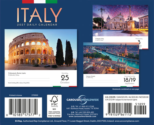 Italy 2027 Page-A-Day Calendar