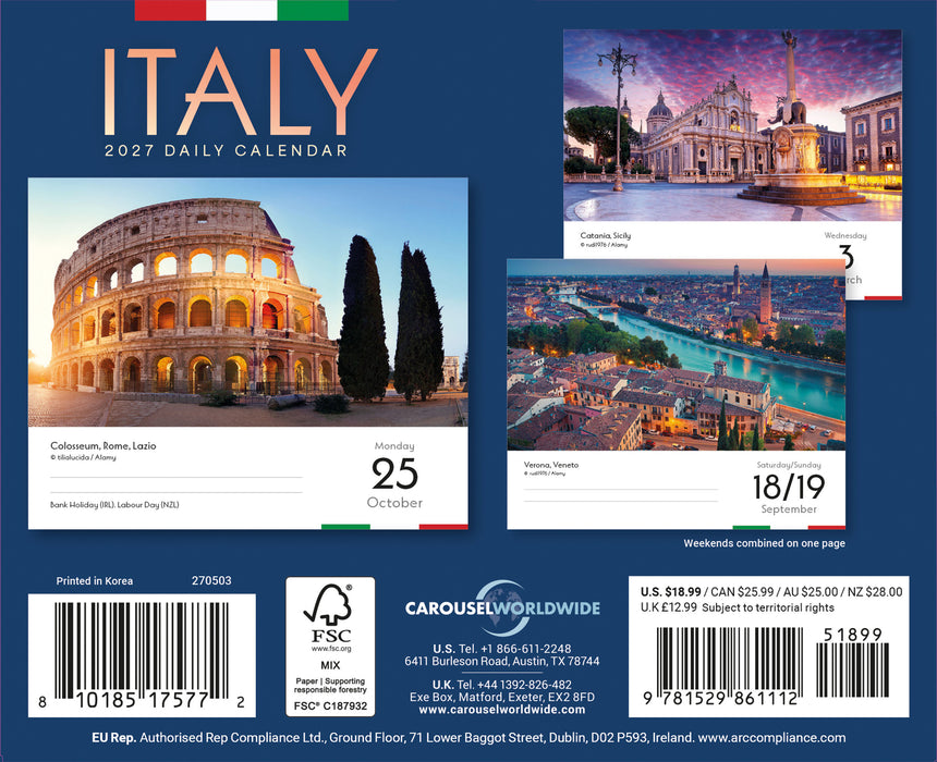 Italy 2027 Page-A-Day Calendar