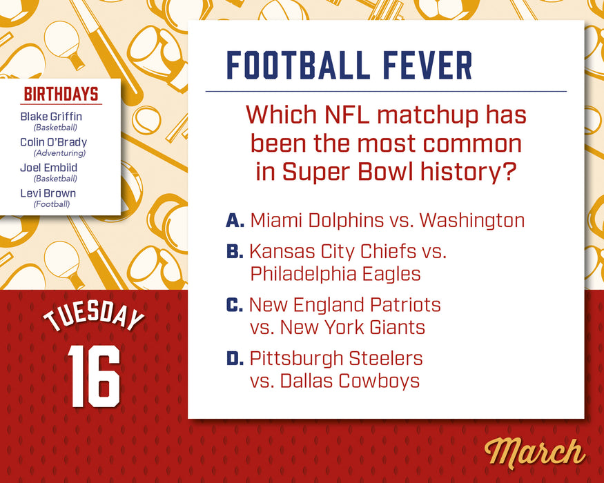 Daily Sports Trivia 2027 Page-A-Day Calendar
