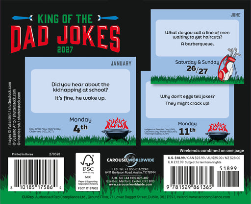 King of the Dad Jokes 2027 Page-A-Day Calendar