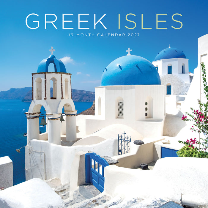 Greek Isles 2027 Square Wall Calendar
