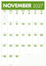 Monster Grid 2027 Large Wall Calendar