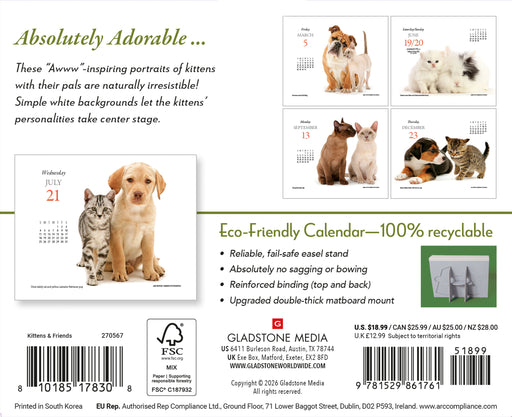 Kittens and Friends 2027 Page-A-Day Calendar