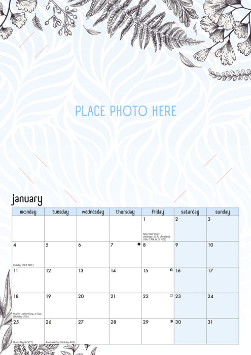 Your Family Photos 2027 A4 Wall Calendar