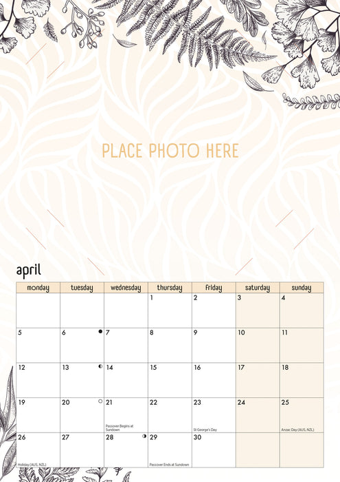 Your Family Photos 2027 A4 Wall Calendar