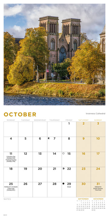 Scotland 2027 Mini Wall Calendar