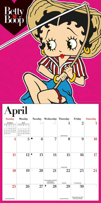 Betty Boop 2027 Mini Wall Calendar