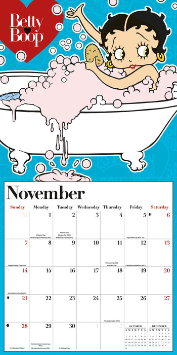 Betty Boop 2027 Square Wall Calendar