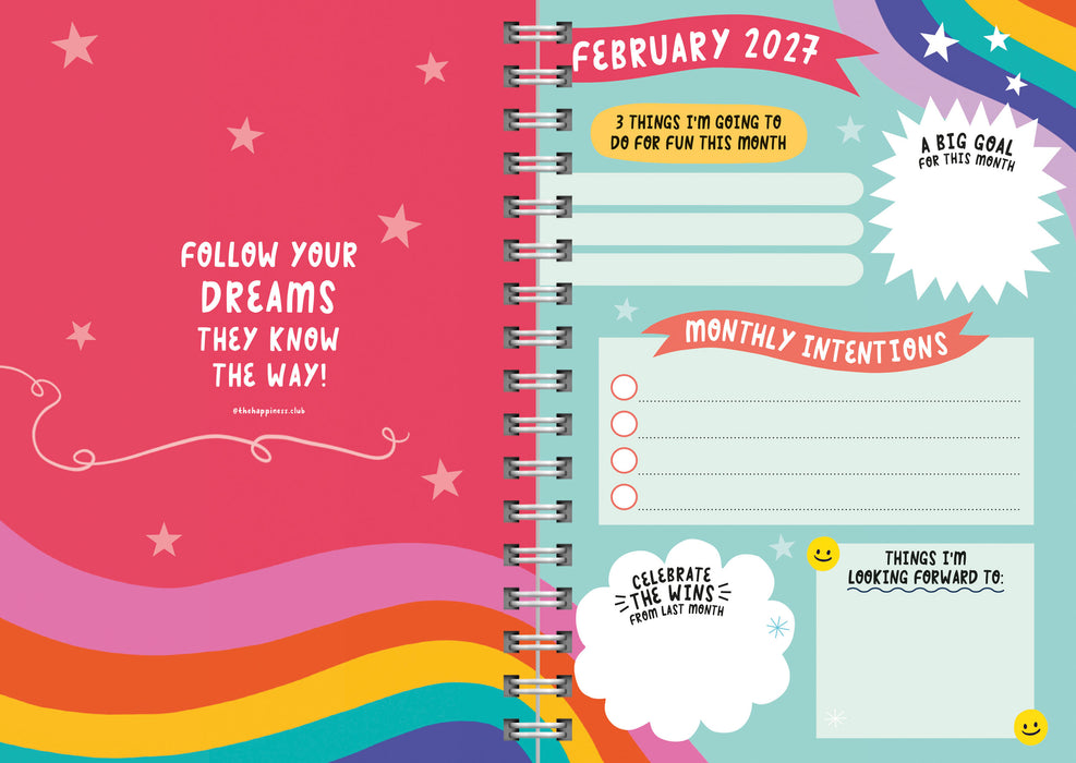 Happiness Club 2027 Weekly Diary