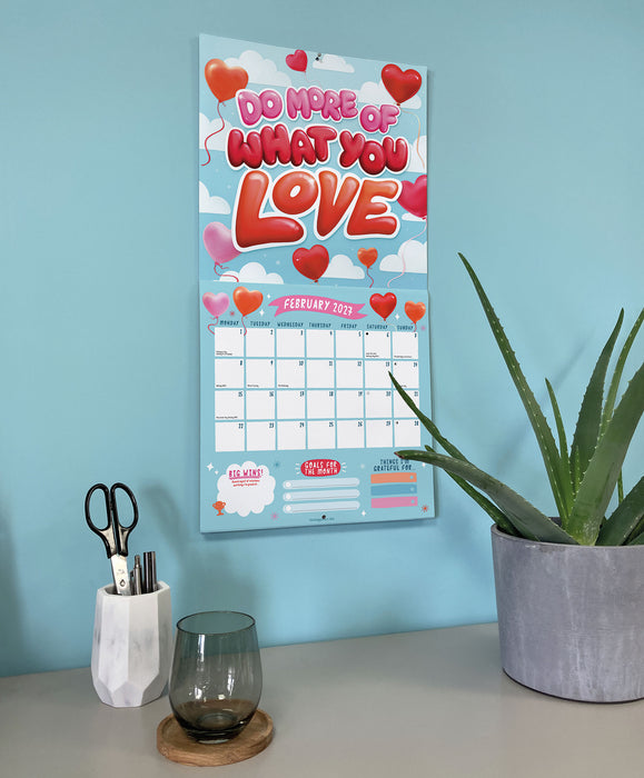 Happiness Club 2027 Square Wall Calendar