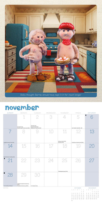 Nudinits 2027 Square Wall Calendar