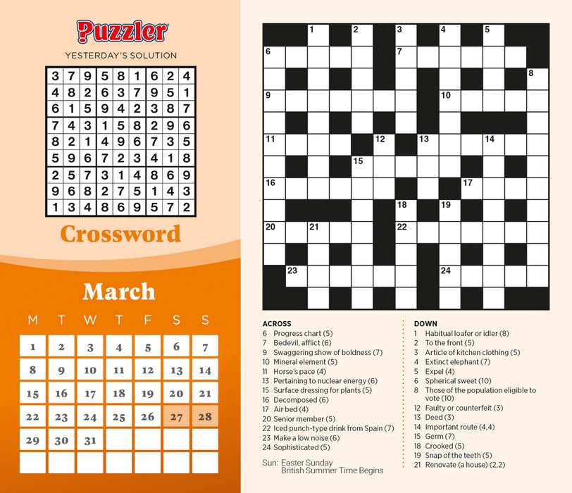 Mind Games Puzzler 2027 Page-A-Day Calendar