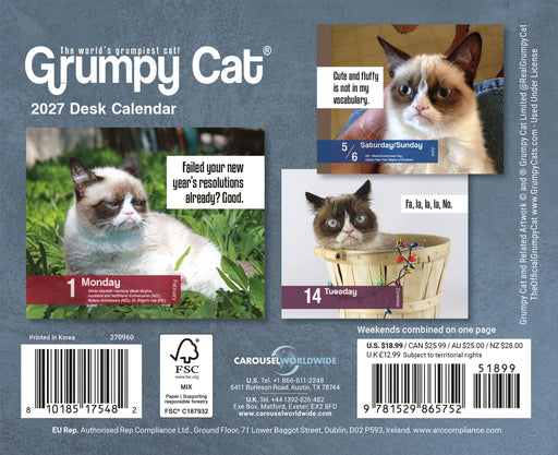 Grumpy Cat 2027 Page-A-Day Calendar