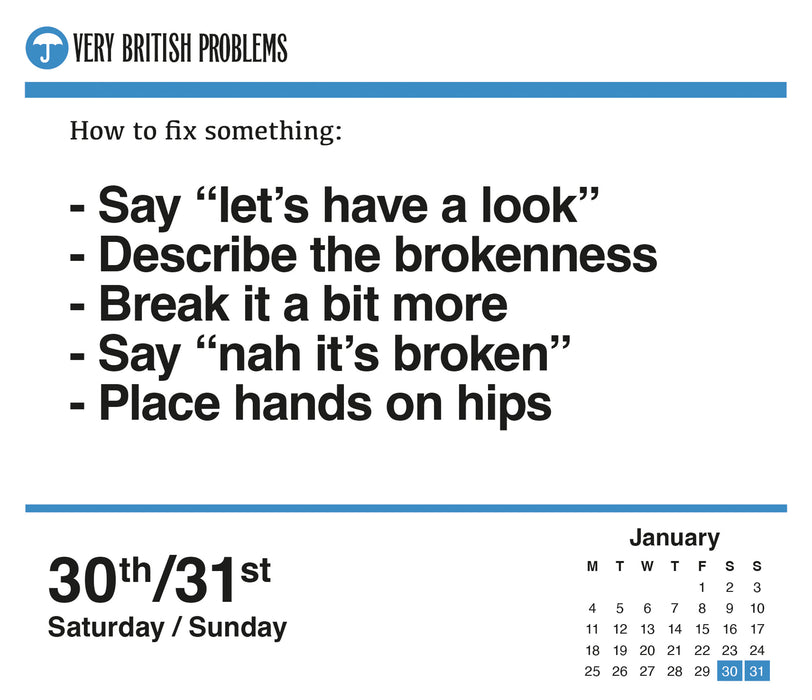Very British Problems 2027 Page-A-Day Calendar