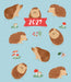 Fashion Diary Hedgehogs 2027 Pocket Diary