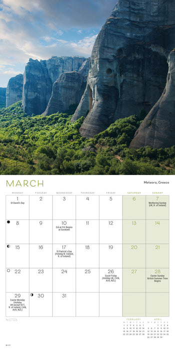 Most Beautiful Places On Earth 2027 Mini Wall Calendar