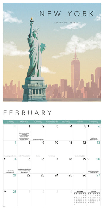 City Chic  Orchard Design 2027 Square Wall Calendar