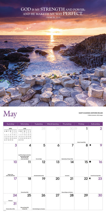 Bible Verses 2026 Square Wall Calendar