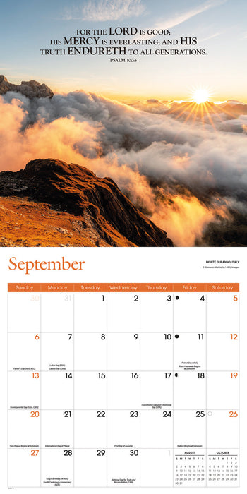 Bible Verses 2026 Square Wall Calendar